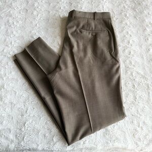 JB Britches Pants Trousers Mens 38R (39x33) Tan Torino Wool Formal Office READ